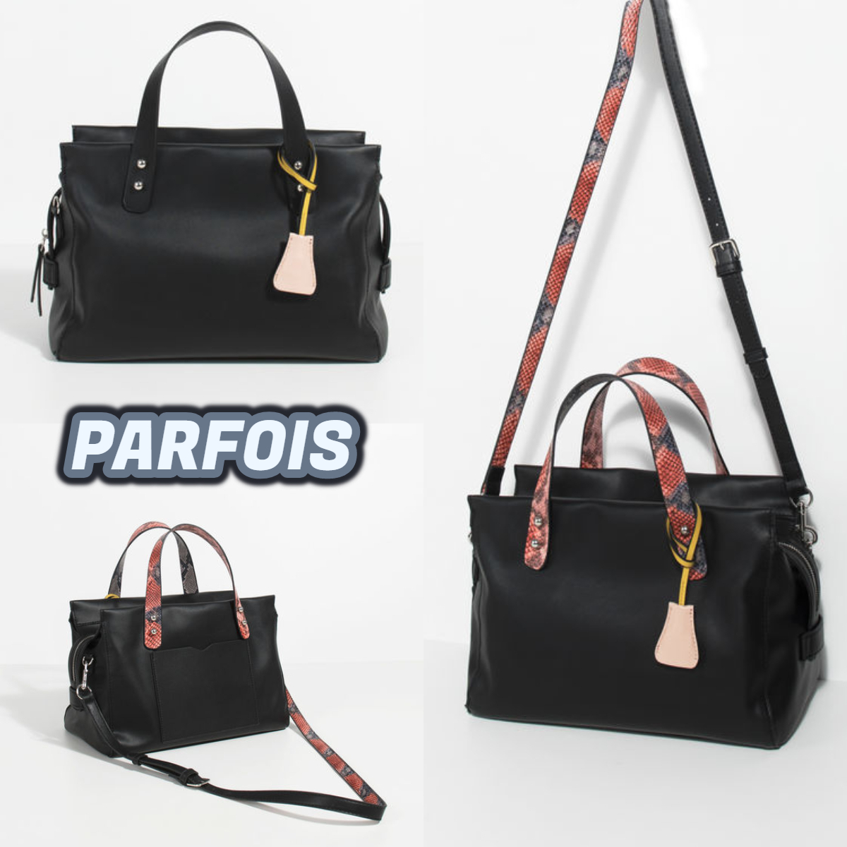 ポルトガルParfois★パイソン柄＆おしゃれな３WAYショルダー