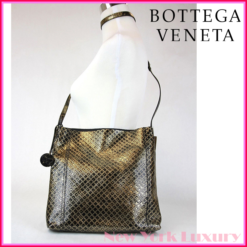 BOTTEGA VENETA★Intrecciomirage Leather Shoulder Bag Large