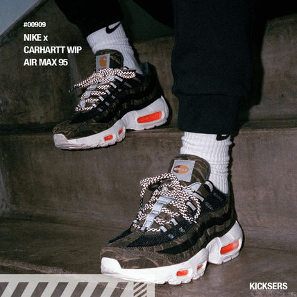 Shop Nike AIR MAX 95 2018-19FW Camouflage Unisex Street Style