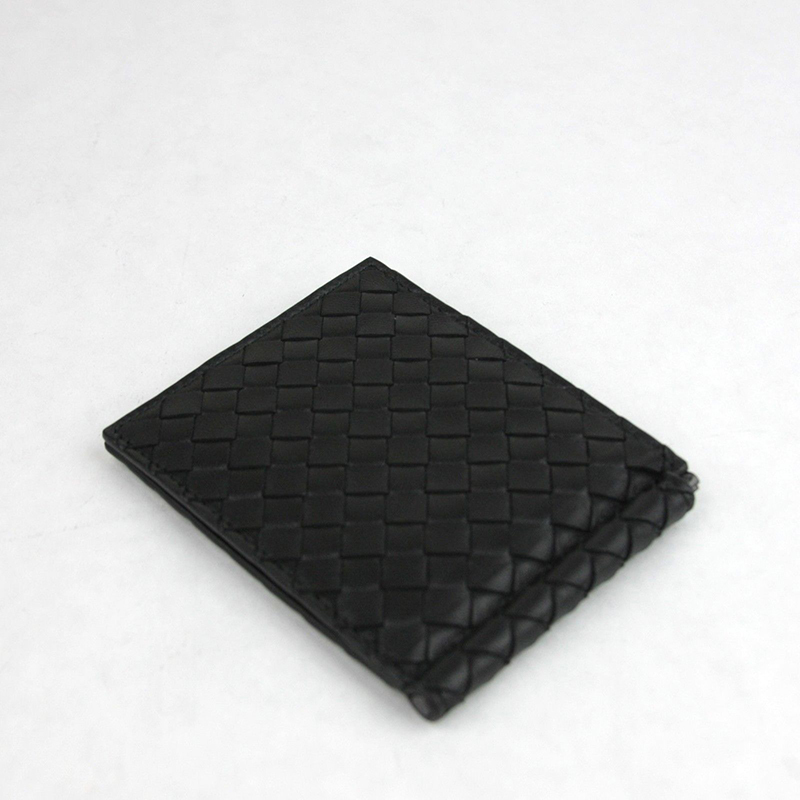 BOTTEGA VENETA 折りたたみ財布 BOTTEGA VENETA★Black Intercciaco Wallet W Money Clip(8)