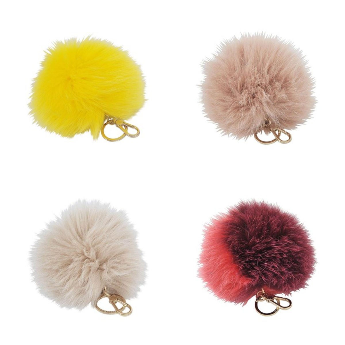 レザーキーリングまたはチャーム pon pon bubble ☆ FURLA