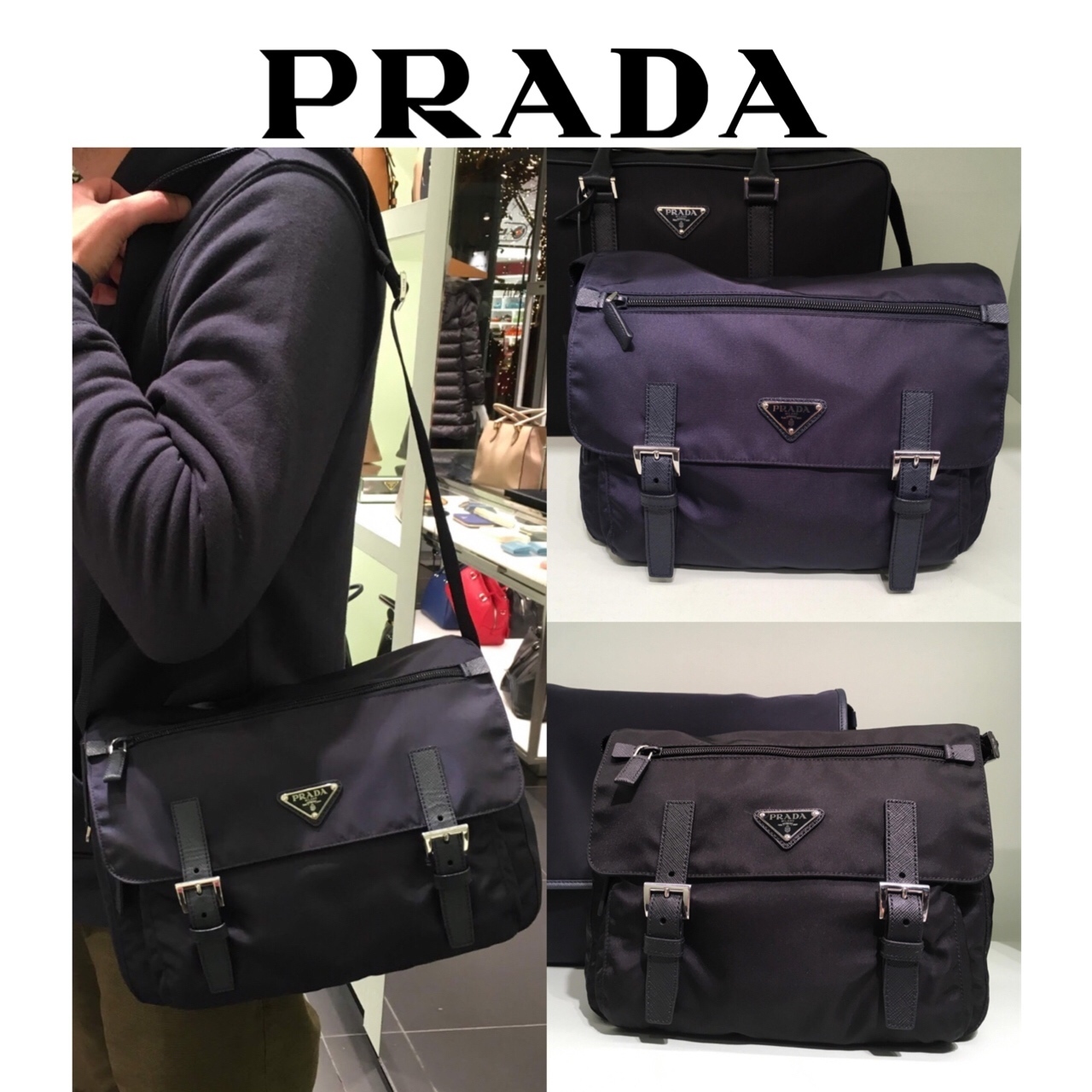 PRADA★セール！軽量ナイロンショルダーバック♪ 1BD671