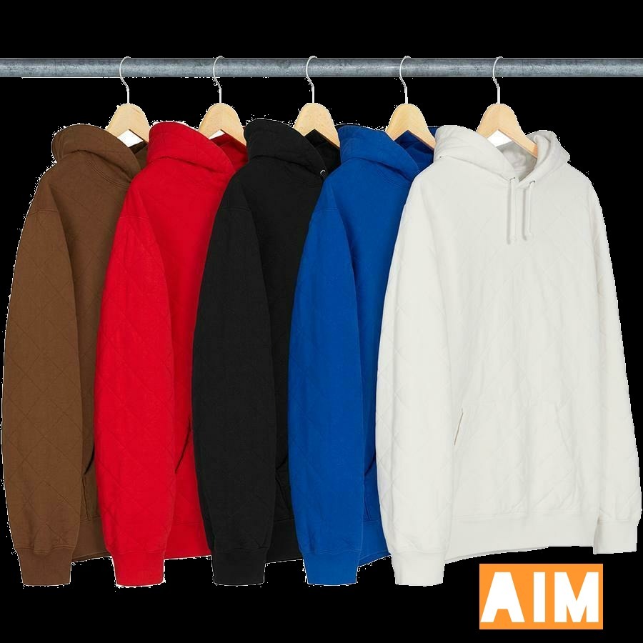 Supreme FW18 Quilted Hooded Sweatshirt Supreme FW18 Quilted Hooded Sweatshirt