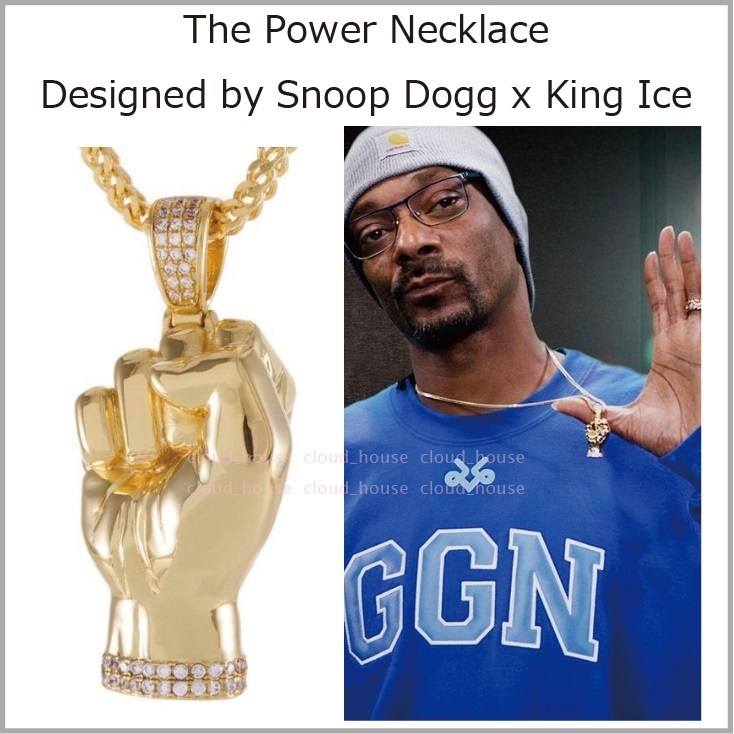 【King Ice x Snoop Dogg】The Power ネックレス☆国内発送 【King Ice x Snoop Dogg】The Power ネックレス☆国内発送