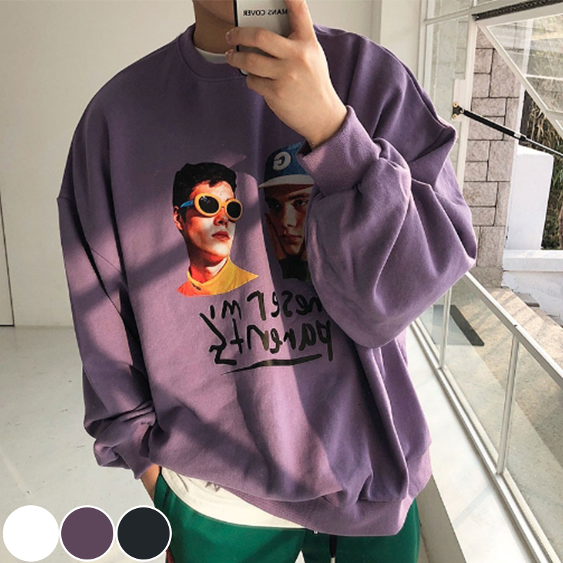 トレンド★オーバーFIT！ツーマンMTM Tシャツ - VIOLET