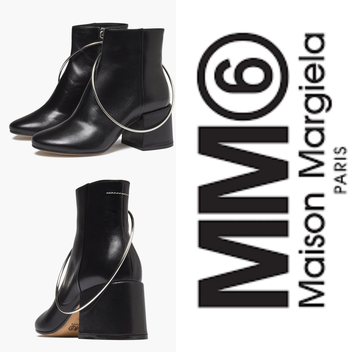 ショートブーツ ブラック ☆ MM6 Maison Martin Margiela