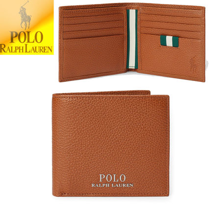 Ralph Lauren 折りたたみ財布 POLO Ralph Lauren Pebbled Leather Billfold 　特別価格！