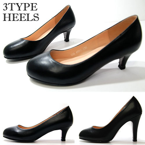 ベーシックパンプス ローヒール 靴 パンプル ハイヒール y2382