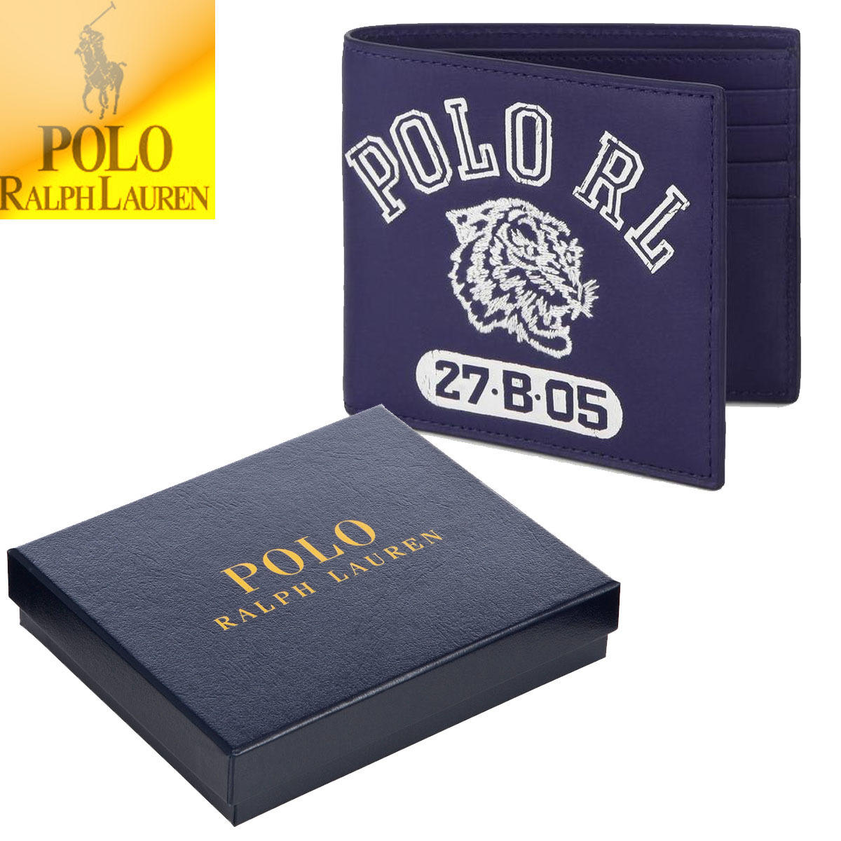 特別価格！POLO Ralph Lauren Men's Leather Tiger 財布