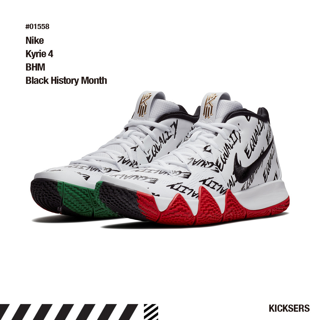人気話題！Nike Kyrie 4 BHM Black History Month