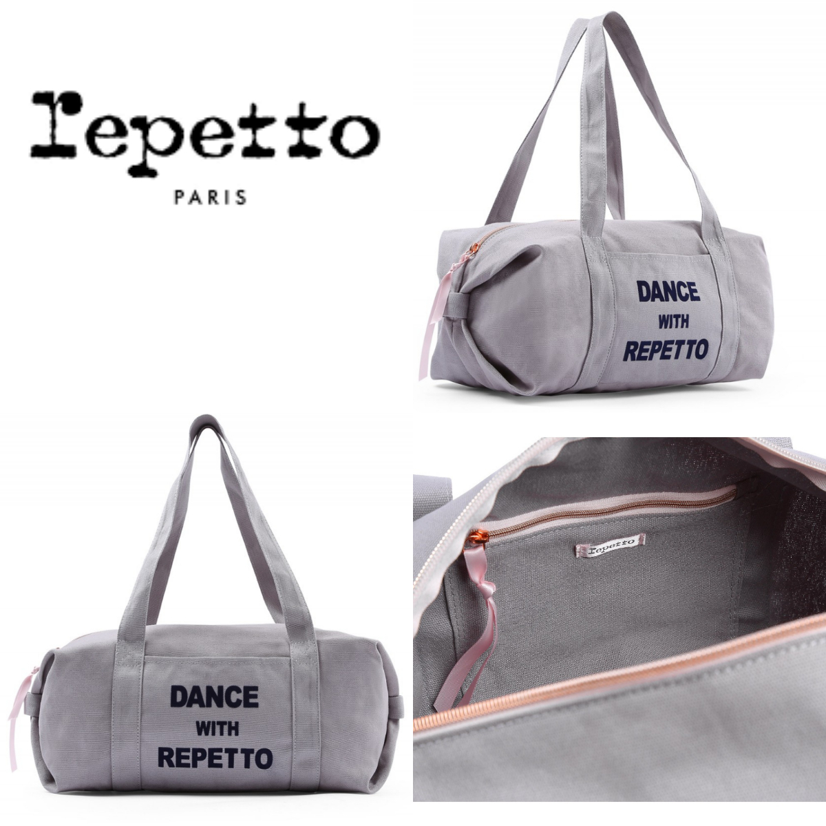 コットンダッフルバッグ ミドルサイズ 16リットル ☆ REPETTO