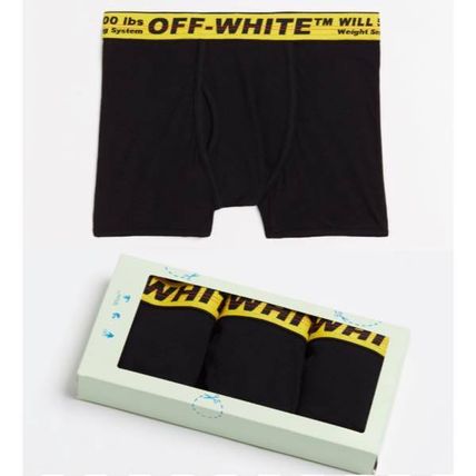 Off-White ボクサーパンツ 【関税込】新作◆OFF-WHITE◆バンド ロゴ ボクサーパンツ 3枚組