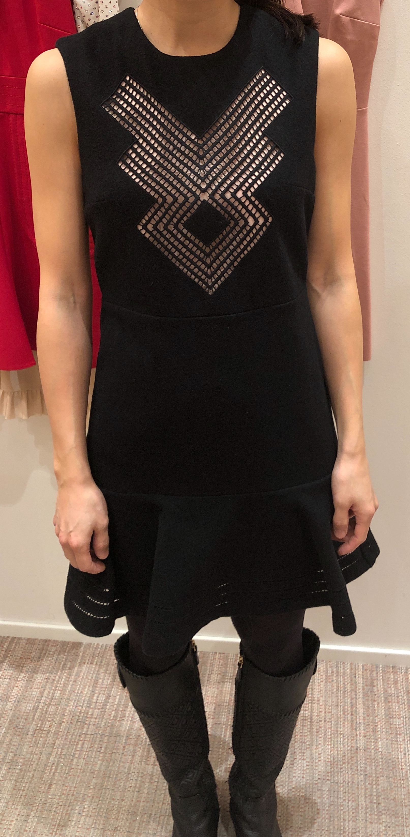 1点即発!★RED VALENTINO ★素敵ラッフルフィット&フレアドレス