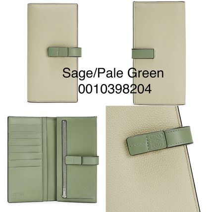 Shop LOEWE 2019 SS Large vertical wallet in grained calfskin ...