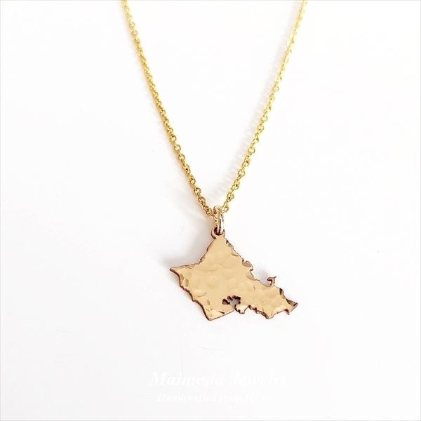 Oahu アイランド ネックレス☆Maimoda Jewelry☆ハワイ