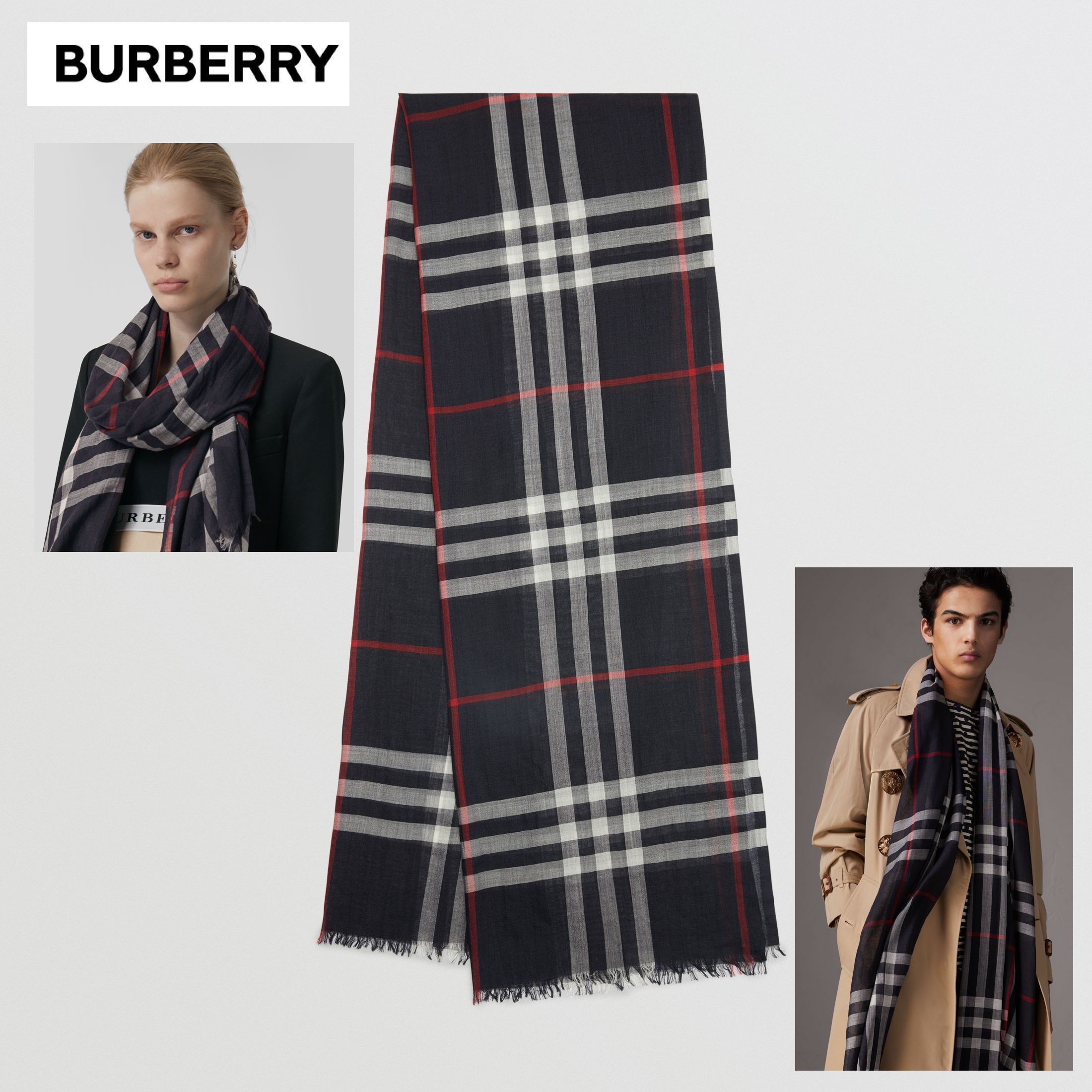 日本完売 新作BURBERRY バーバリー グラフィティ スカーフ www