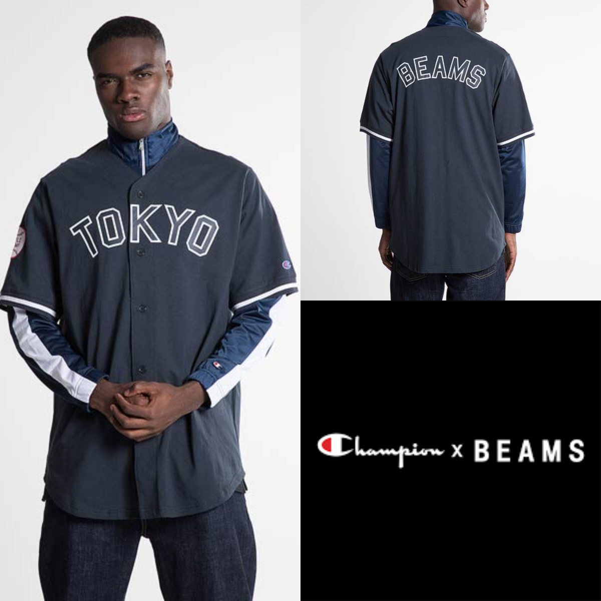 CHAMPION REVERSE WEAVE X BEAMS ☆ ベースボールTシャツ