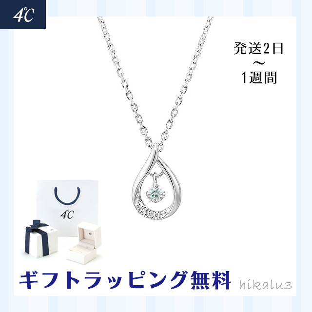 最新 国内発送☆4℃ ネックレス☆送料関税無料 エターナルシルバー ネックレス、ペンダント、チョーカー