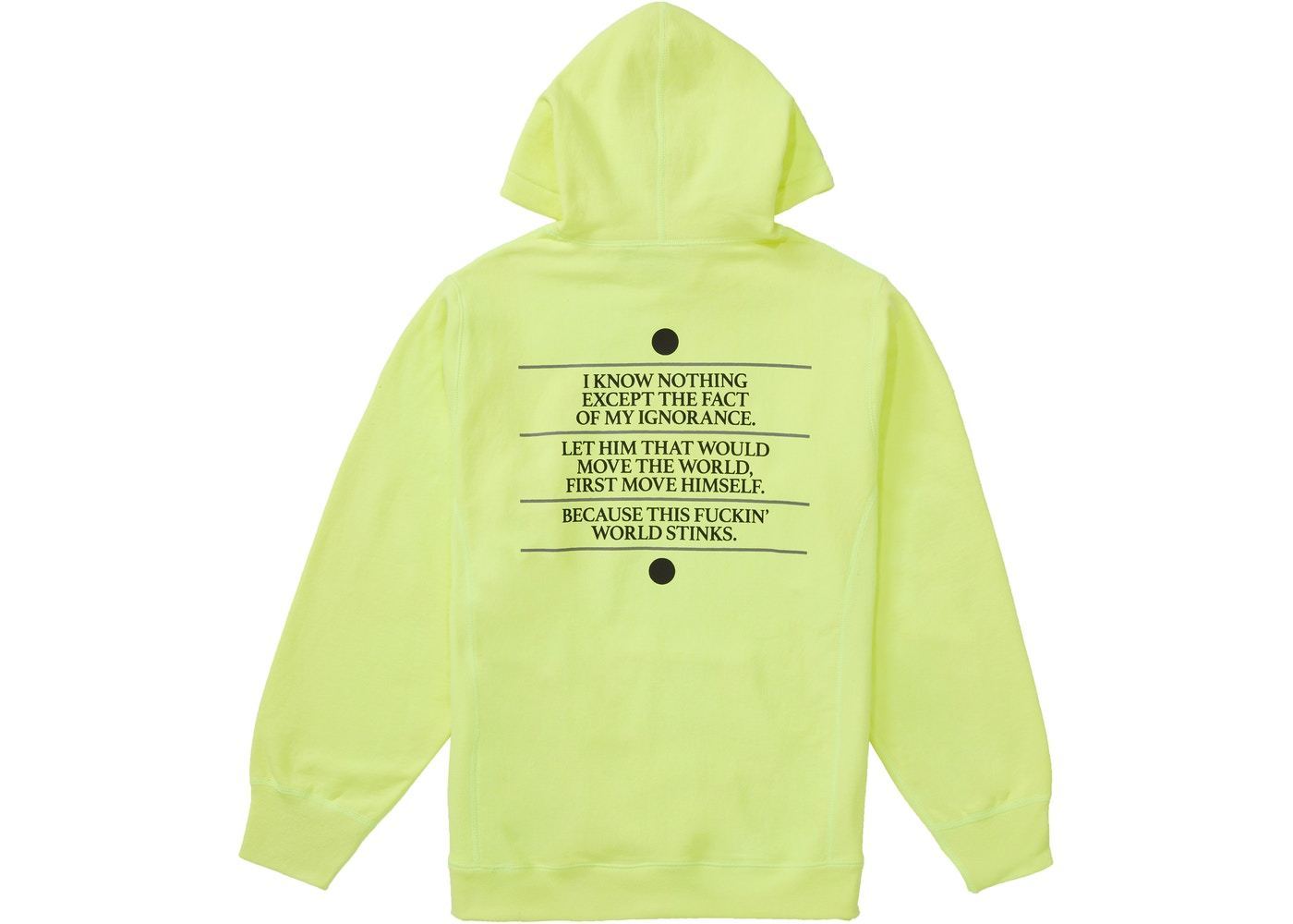 パーカー・フーディ Supreme Know Thyself Hooded Sweatshirt SS 19 WEEK 10 Supreme Know Thyself Hooded Sweatshirt SS 19 WEEK 10