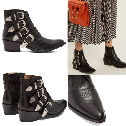 TOGA Ankle & Booties Casual Style Plain Leather Ankle & Booties Boots