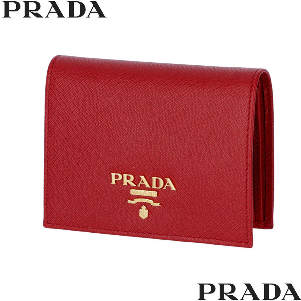 ☆PRADA☆  ミニ財布 二つ折り財布 FUOCO