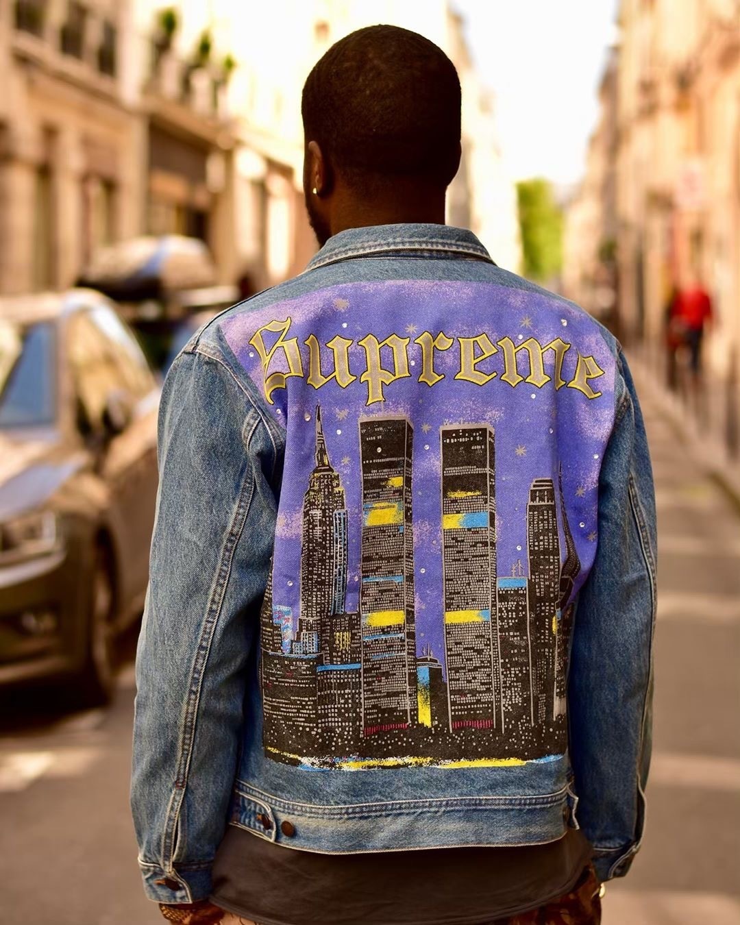 supreme New York Painted Trucker Jacket | tspea.org
