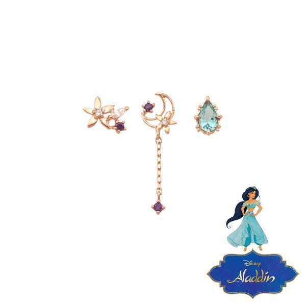 限定コラボ☆LLOYD x アラジン ジャスミン 3sty 10K Goldピアス