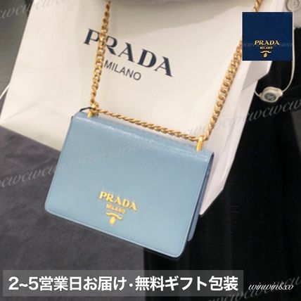 PRADA Shoulder Bags Casual Style Chain Party Style Elegant Style Crossbody