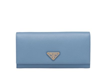 ブルー(青)系 ミラノ PRADA(プラダ) 長財布(レディース) - 海外通販 ...
