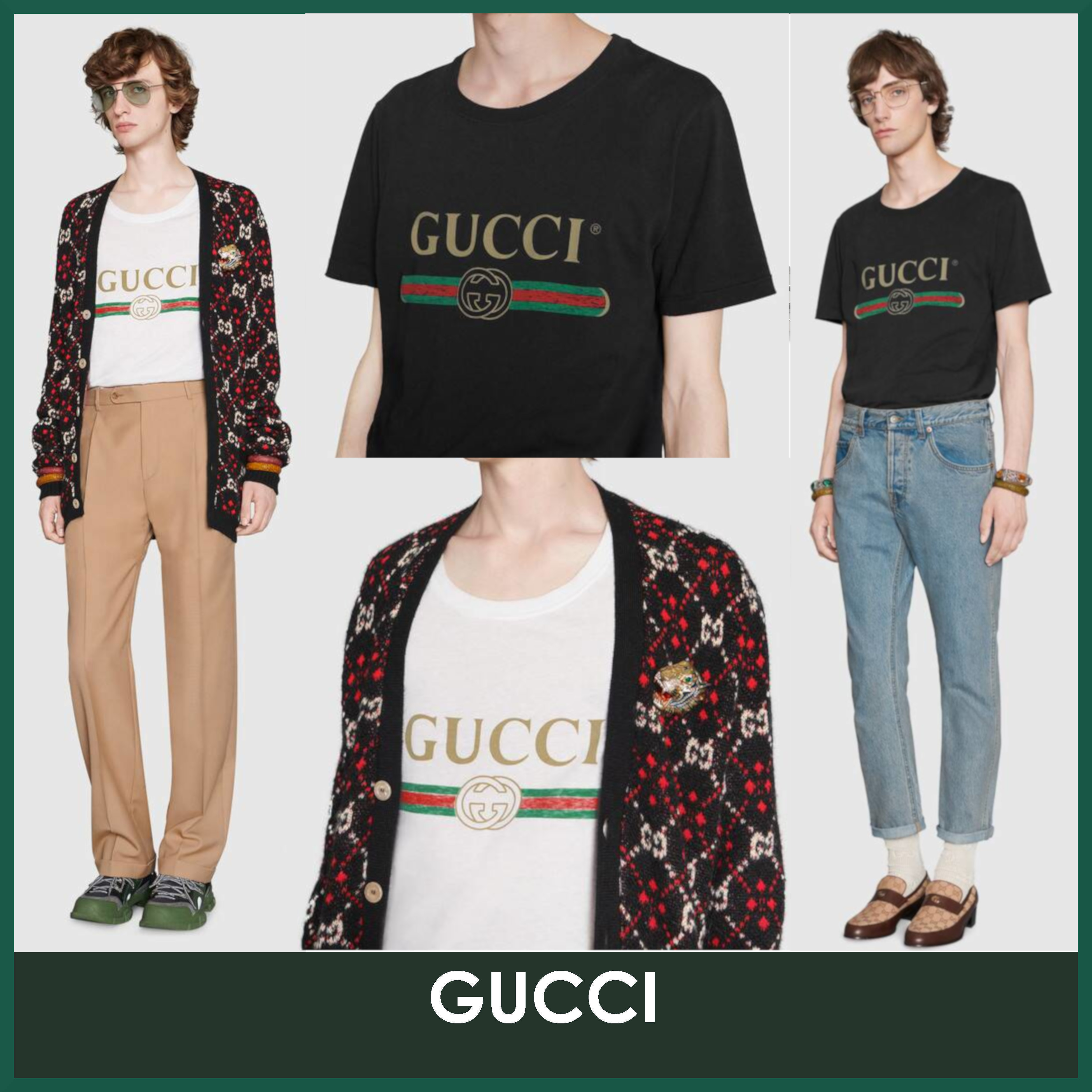 ■GUCCI■ ロゴ ウォッシュドオーバーサイズ Tシャツ☆２色☆