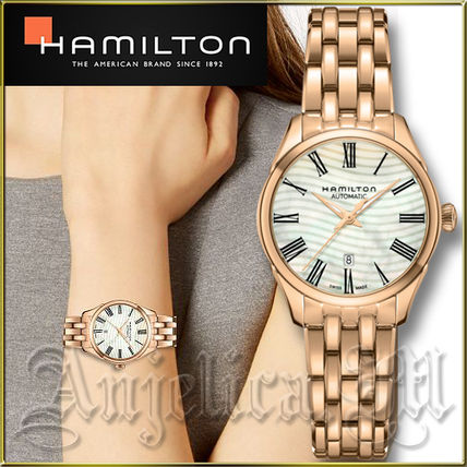 Hamilton Analog Unisex Blended Fabrics Round Mechanical Watch Stainless