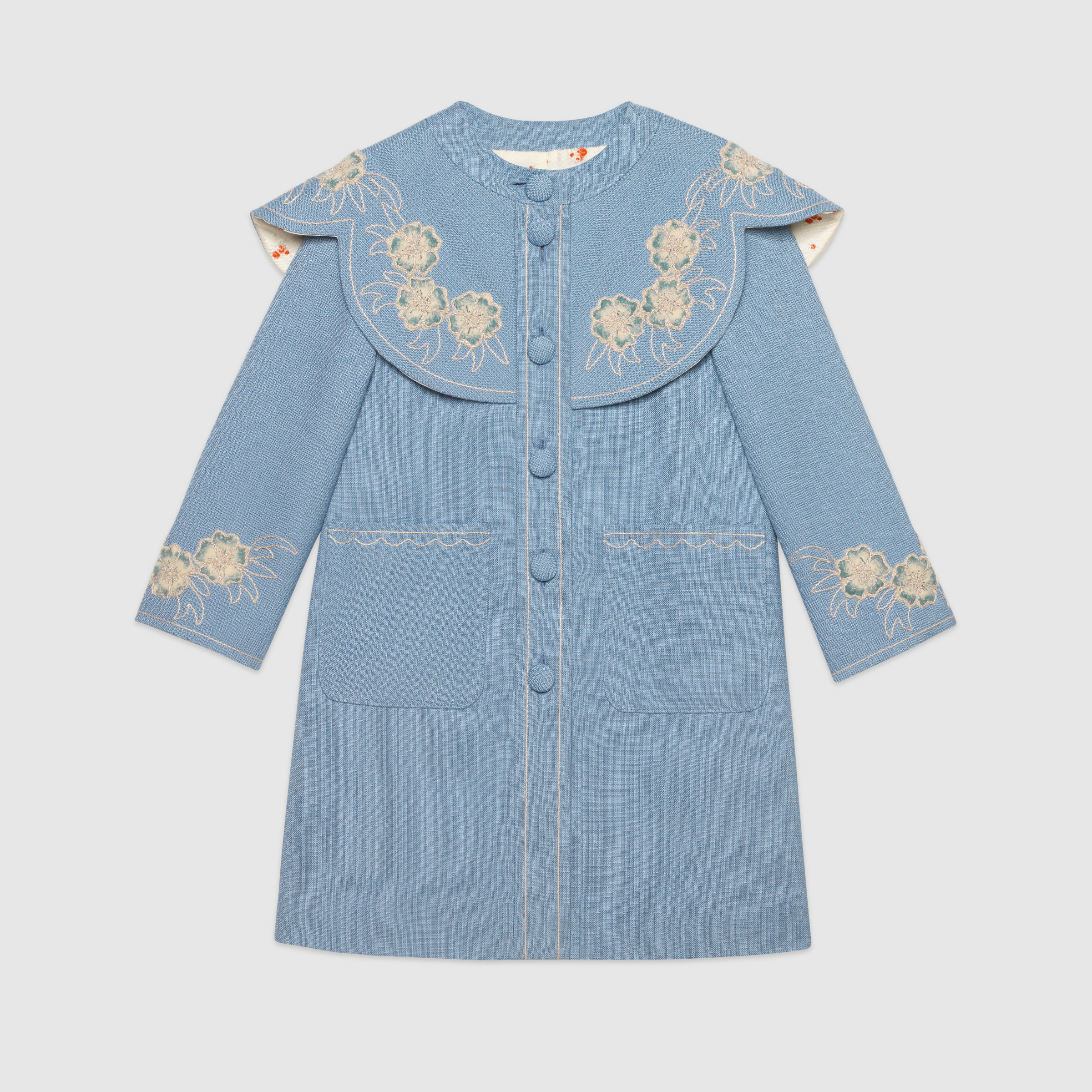 人気ショップ ***GUCCI*** !【本物保証】春夏19 エレガントブルーコート キッズアウター 人気ショップ ***GUCCI*** !【本物保証】春夏19 エレガントブルーコート キッズアウター