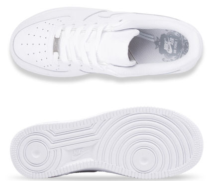 Nike キッズスニーカー 大人もOK 【NIKE】Nike Air Force 1 Low GS ☆ALL WHITE(8)