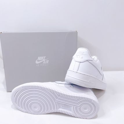 Nike キッズスニーカー 大人もOK 【NIKE】Nike Air Force 1 Low GS ☆ALL WHITE(5)