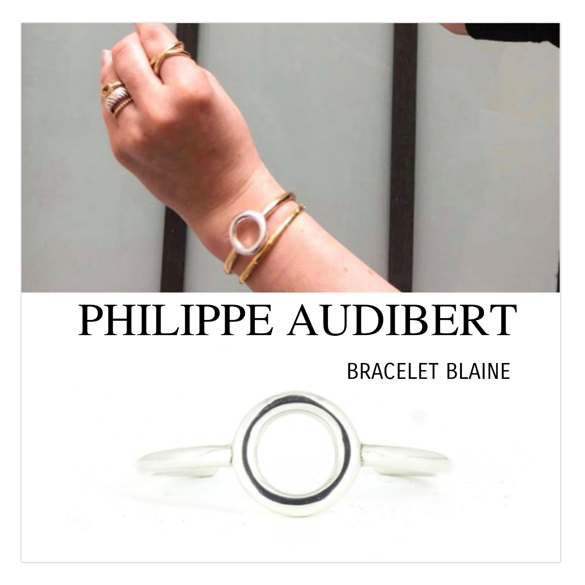 送料税込【Philippe Audibert】 BRACELET BLAINEﾌﾞﾚｽﾚｯﾄ☆国内発