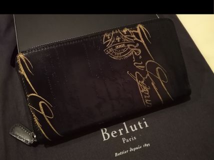 Berluti 長財布 国内発送◆限定ゴールドパティーヌ希少品!! ベルルッティ ITAUBA