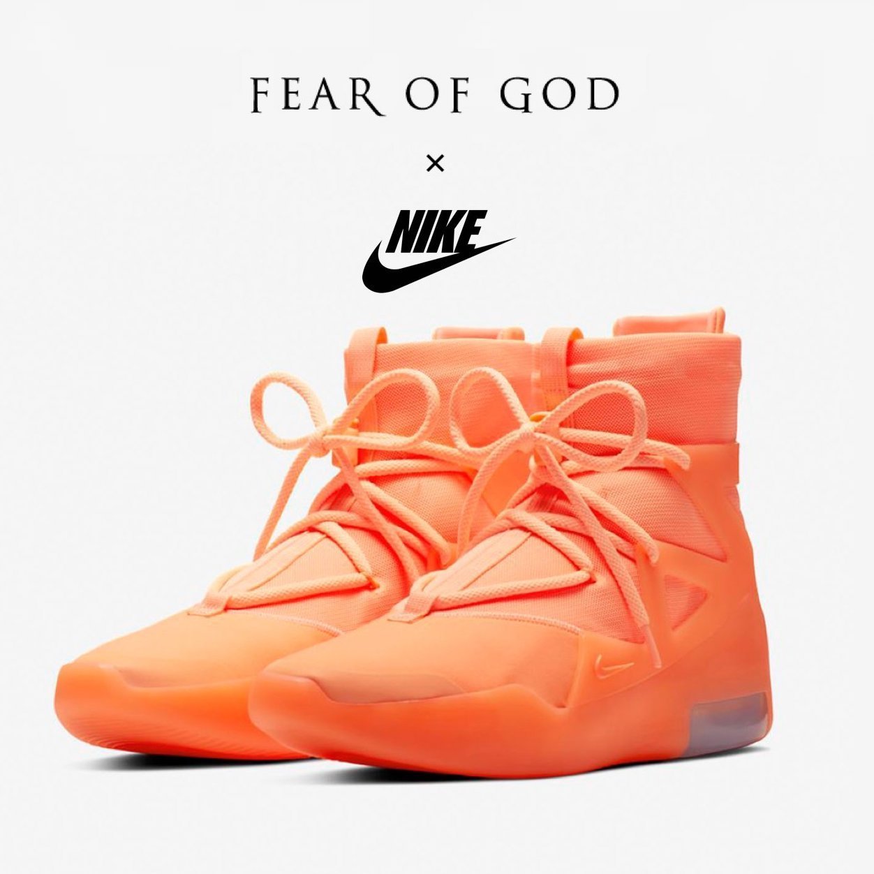FEAR OF GOD × NIKE AIR FEAR OF GOD 1 “Orange”