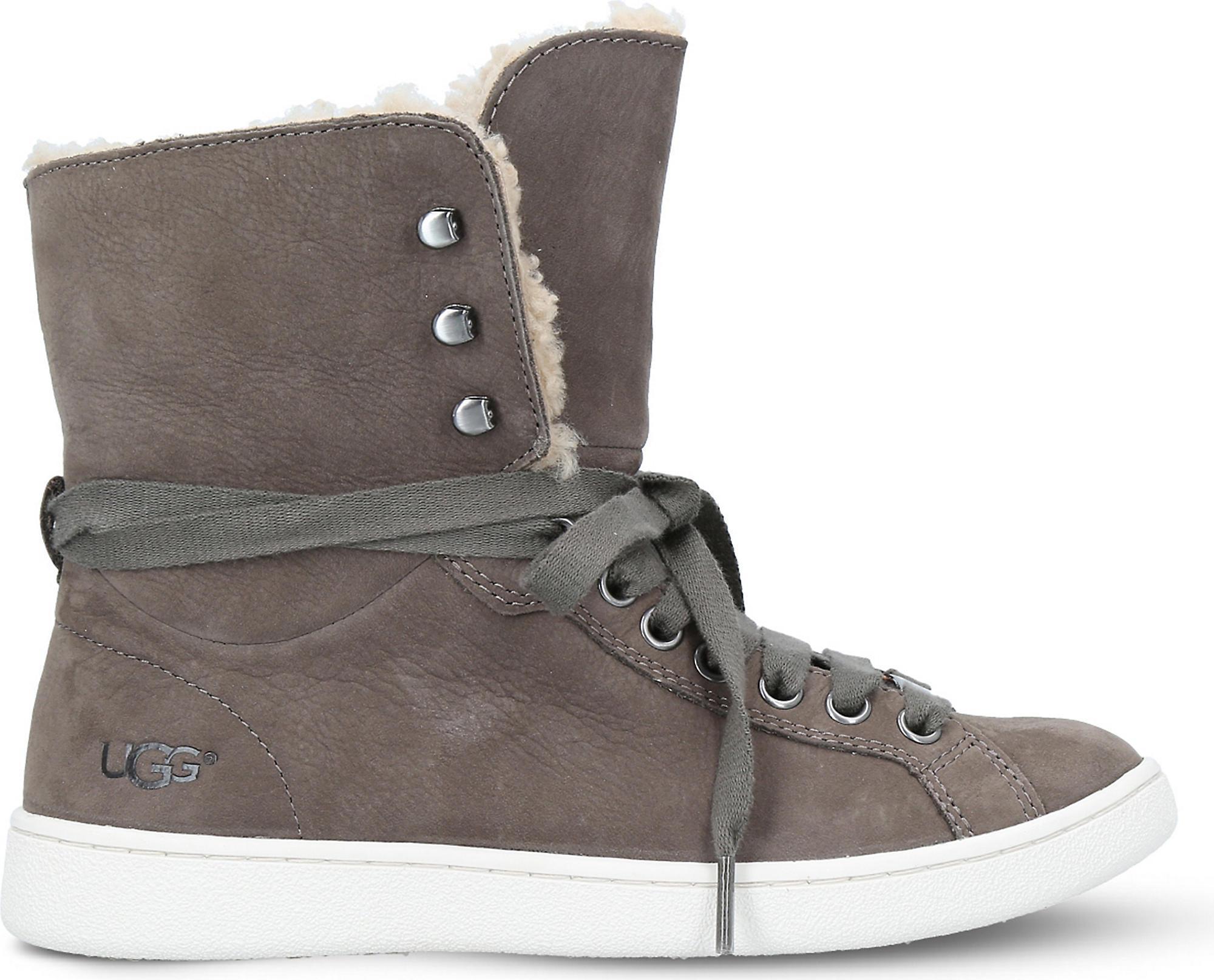 UGG スニーカー SALE【折り返し自由】UGGアグStarlynハイトップレザースニーカー(7)