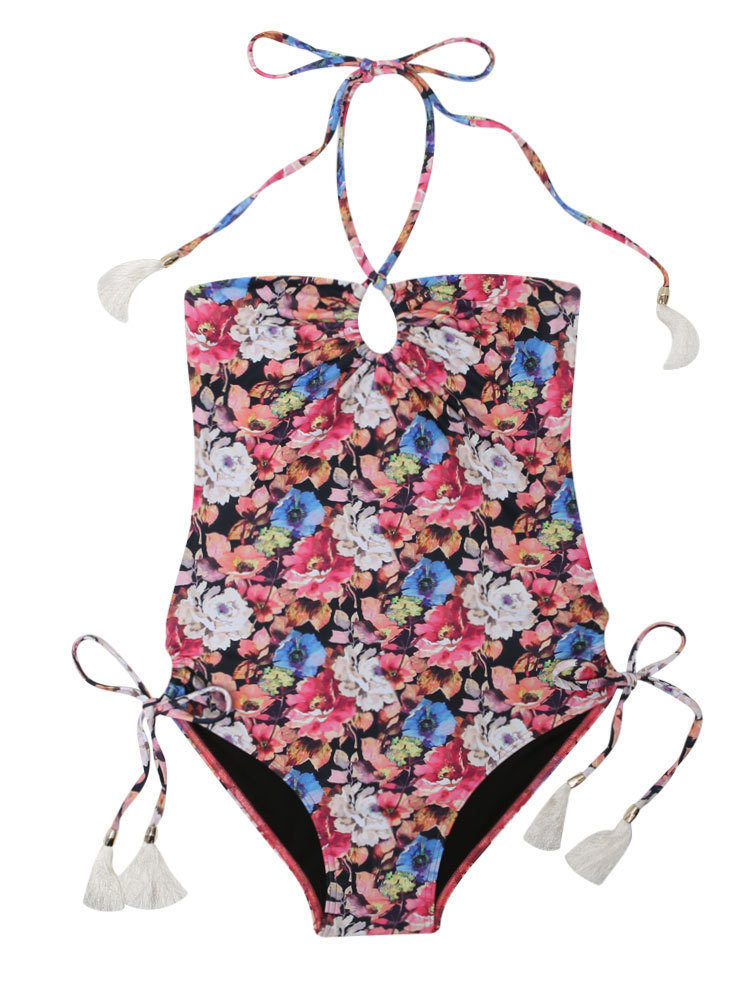 Vikini Vender ワンピース水着 【Vikini Vender】カルーアタッセルホルターワンピース水着(9)