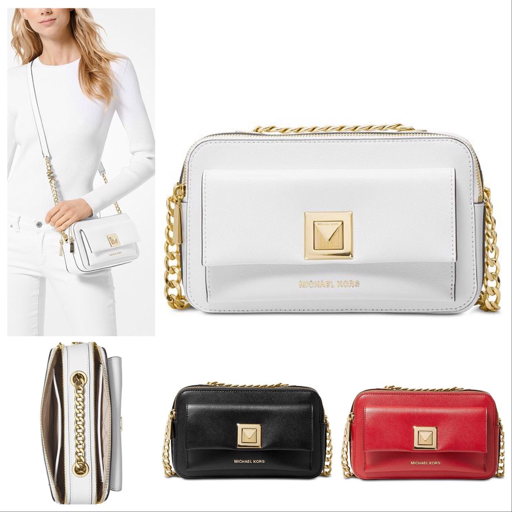 SALE!!【MICHAEL KORS】SYLVIA★チェーン★ポシェット★関税込