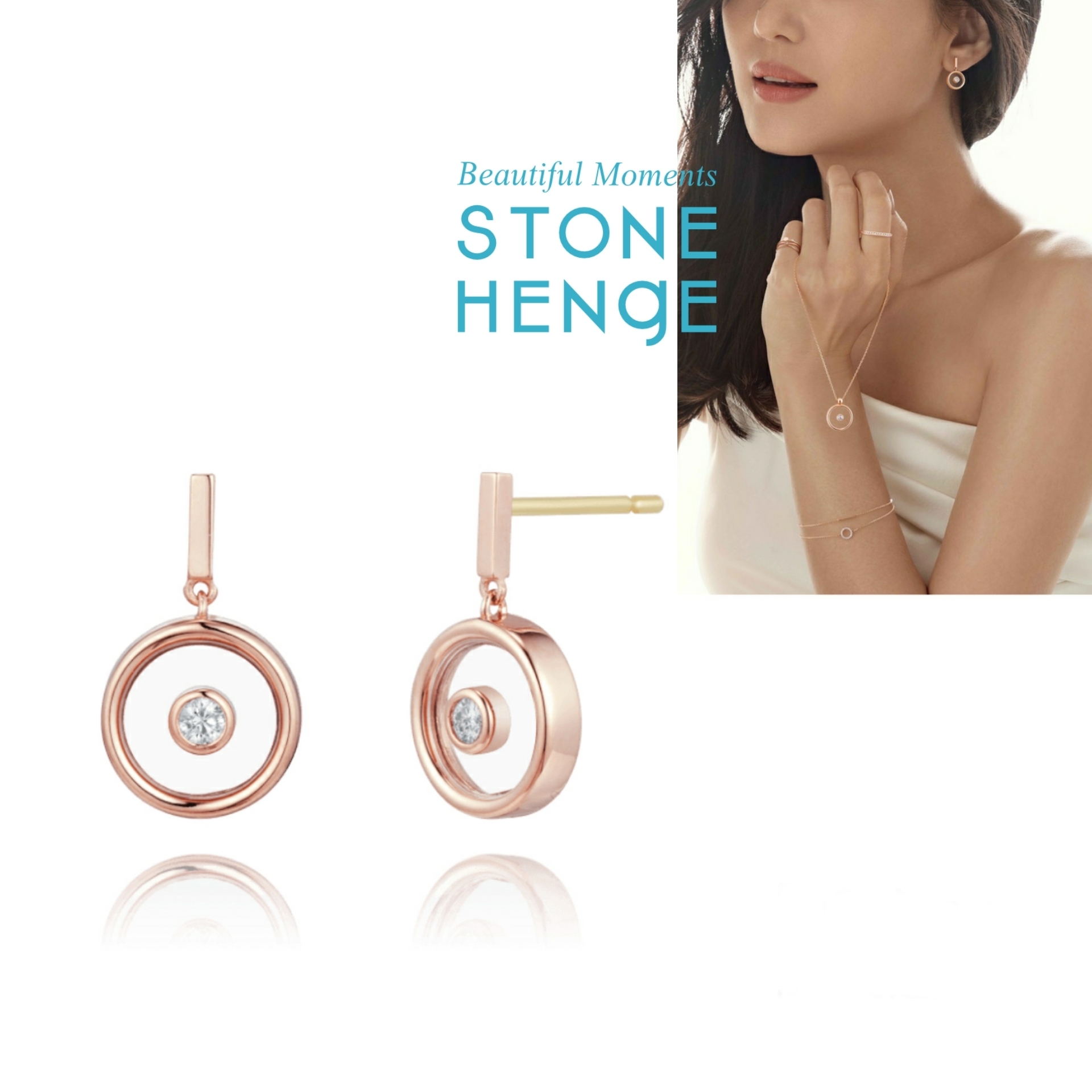 STONE HENgE ストーンヘンジ  La Stella P1136 14K ピアス