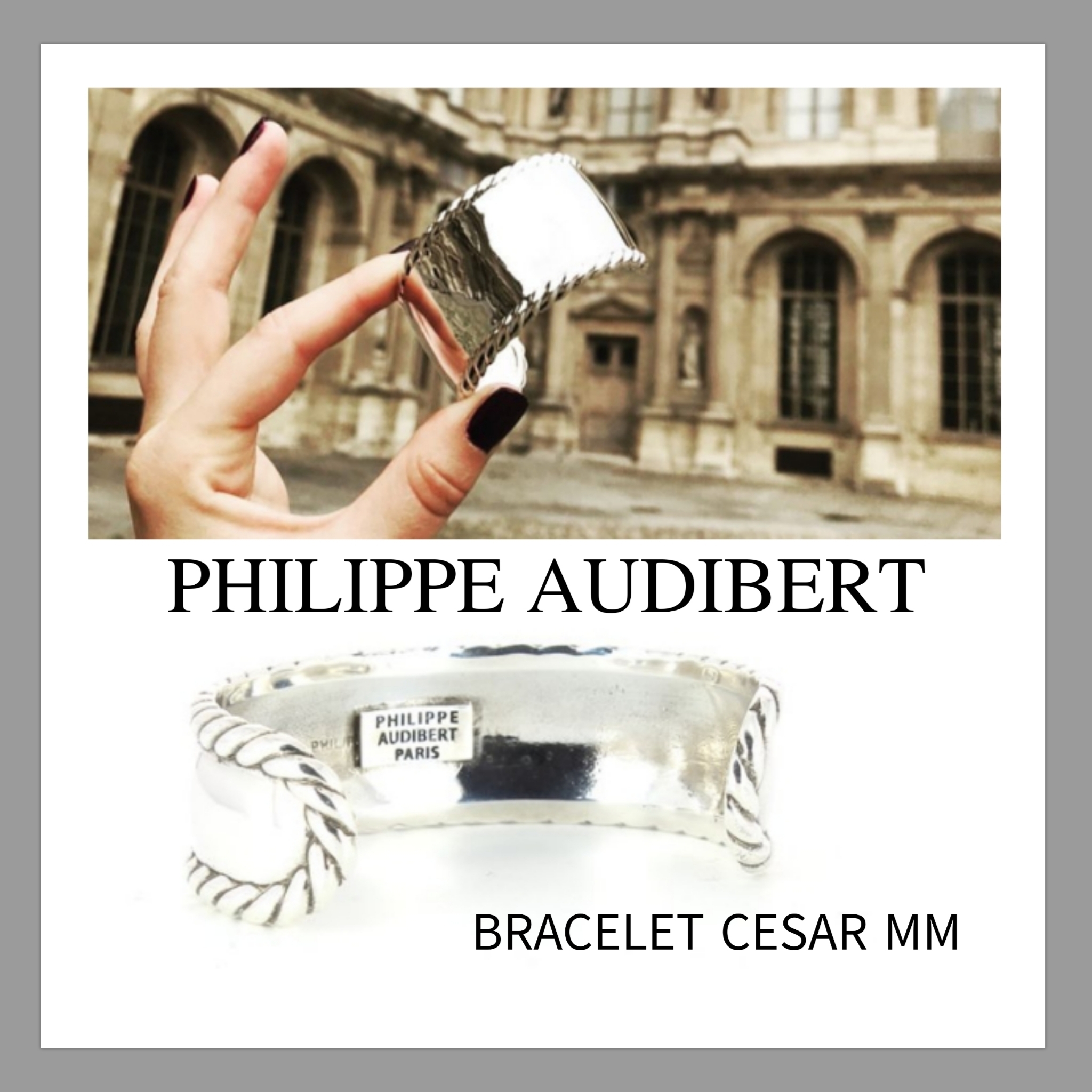 送料税込【Philippe Audibert】 BRACELET CESAR mm☆ﾌﾞﾚｽﾚｯﾄ☆