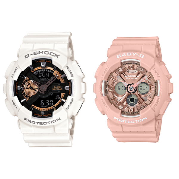 正規品 G-SHOCK BABY-G ペア アナデジ GA-110RG-7AJFBA-130-4AJF