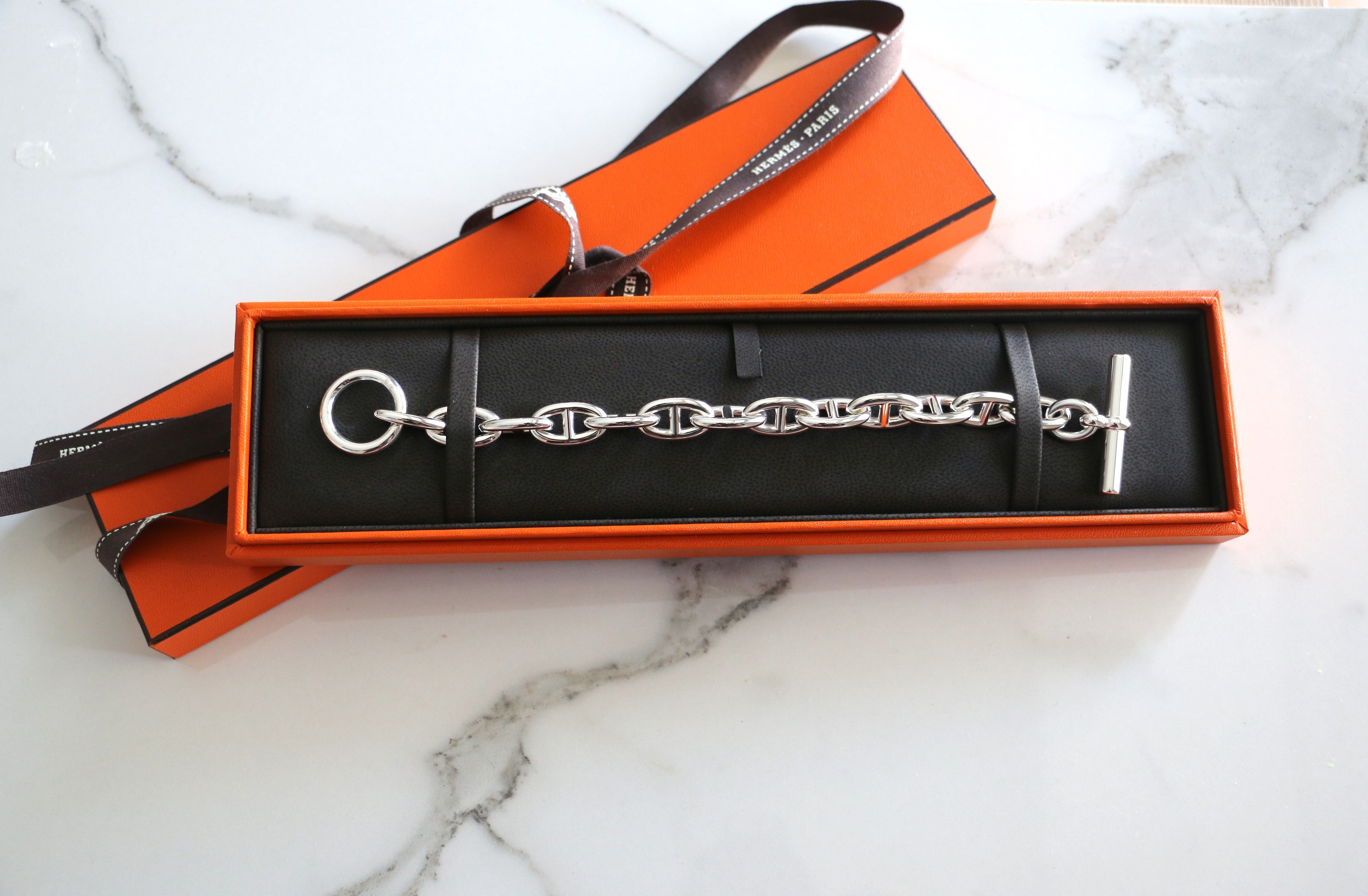 買得 00s FRANCE製 15コマ（リング PM シェーヌ・ダンクル HERMES アクセサリー