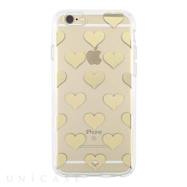 【iPhone6s/6 ケース】Flexible Hardshell (Hearts Gold Foil) iPhone・スマホケース 【iPhone6s/6 ケース】Flexible Hardshell (Hearts Gold Foil) iPhone・スマホケース
