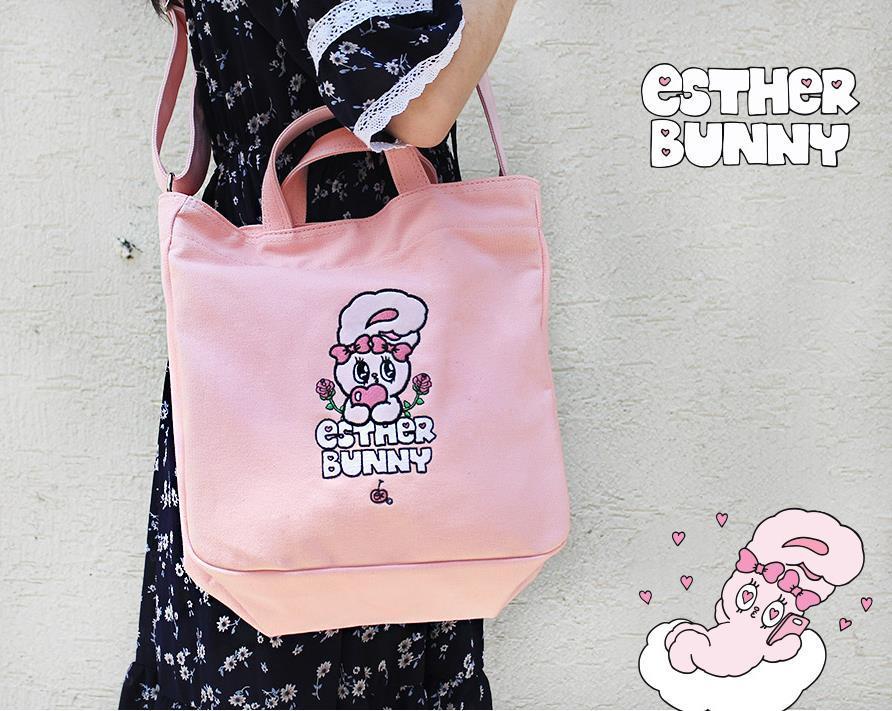 【Esther Bunny】 Canvas Cross Back L