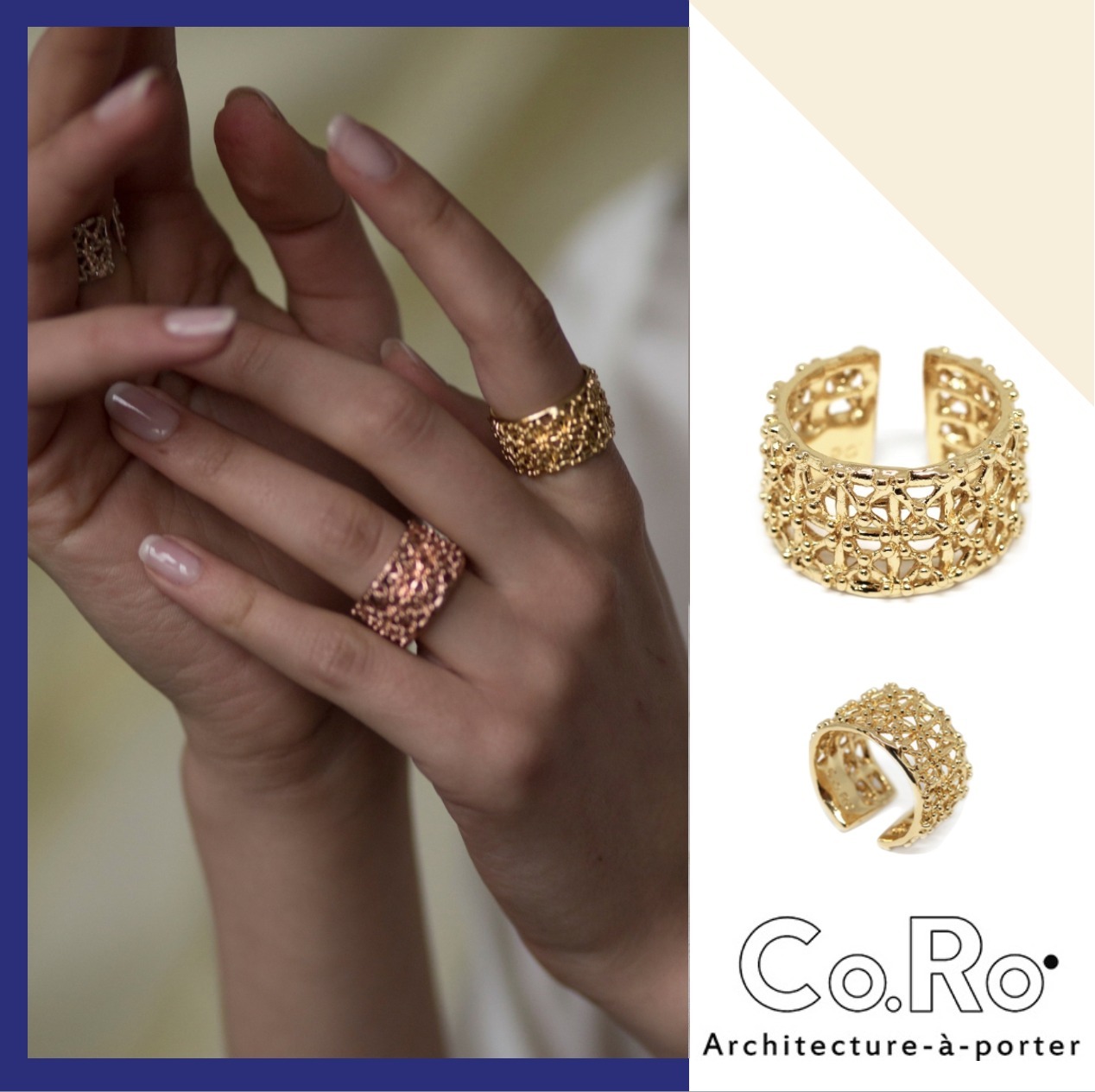 VOGUE掲載！日本未発売 Co.Ro.Jewels GASOMETRO LOW RING GOLD