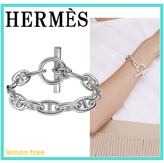 【コマ数 豊富！】HERMES 《Chaine d'Ancre 》 ブレスレット GM