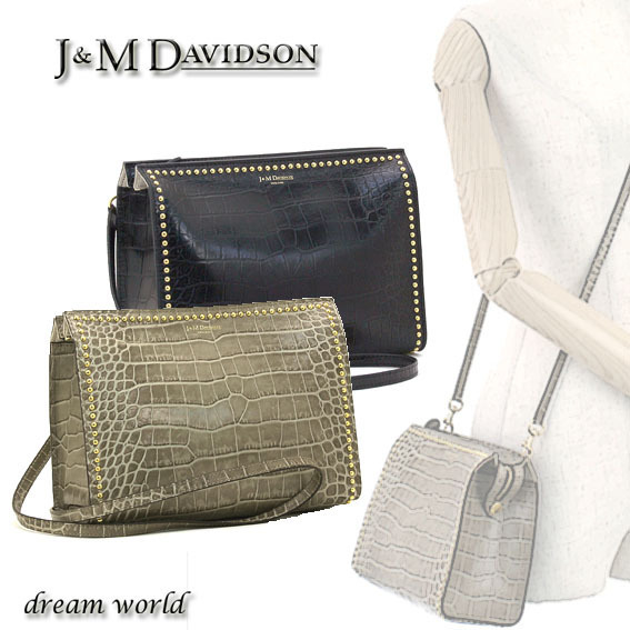 ★J&M DAVIDSON★ ゴールドスタッズ ショルダーバッグ ♪