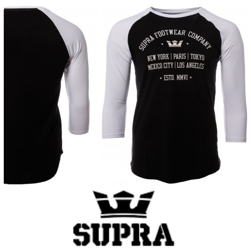 七部袖Tシャツ CONTENDER ☆ SUPRA